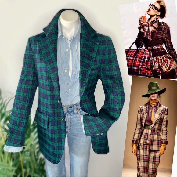 v i n t a g e :: British Rugby Tweed Plaid Tartan Blazer1